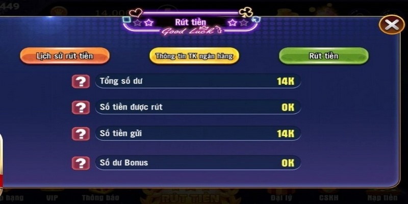 Rút tiền từ tài khoản Win888 về ngân hàng nhanh chóng